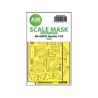 ArtScaleKit AH-64D/E double-sided fit express mask (Takom-Kit) - 1:35