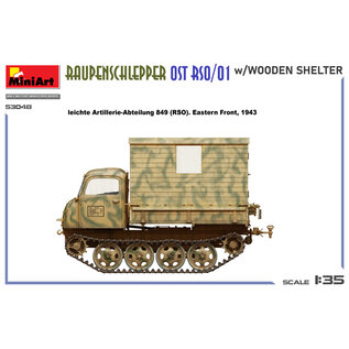 MiniArt Raupenschlepper Ost RSO/01 w/Wooden Shelter - 1:35
