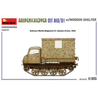 MiniArt Raupenschlepper Ost RSO/01 w/Wooden Shelter - 1:35