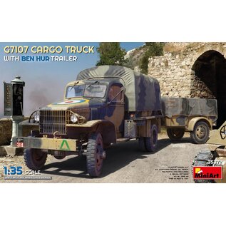 MiniArt G7107 1,5t 4x4 Cargo Truck w/Ben Hur Trailer - 1:35