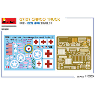MiniArt G7107 1,5t 4x4 Cargo Truck w/Ben Hur Trailer - 1:35