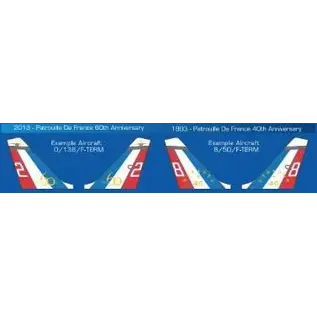 Kinetic Dassault/Dornier Alpha Jet "Patrouille de France 2017" - Pack of 2 Kits - 1:48