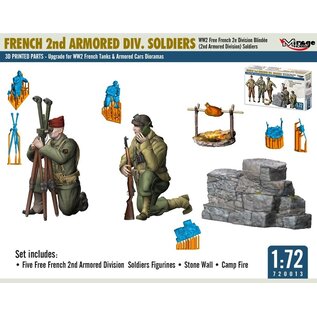 Mirage Hobby French 2nd Armored Div. Soldierts - 1:72