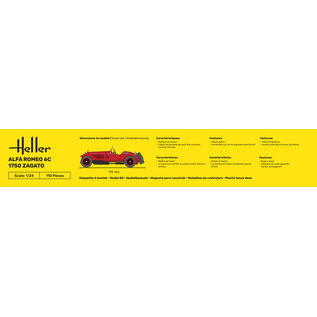 Heller Alfa Romeo 6C 1750 Zagato - 1:24
