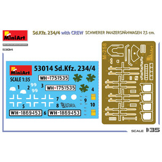 MiniArt Sd.Kfz. 234/4 w/crew - Schwerer Panzerspähwagen 7,5cm - 1:35
