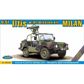 ACE Model ACE - VW Iltis (Typ 183) - LKW 0,5 t tmil gl w/AT mission kit MILAN - 1:35