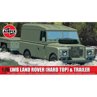 Airfix LWB Land Rover (Hard Top) & Trailer - 1:76
