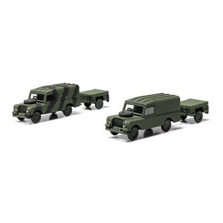 Airfix LWB Land Rover (Hard Top) & Trailer - 1:76