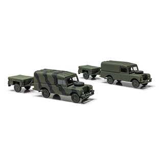 Airfix LWB Land Rover (Hard Top) & Trailer - 1:76