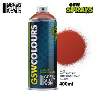 Green Stuff World Color Spray Primer Matt Red Rust