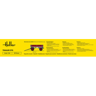 Heller Trailer 3to - 1:24