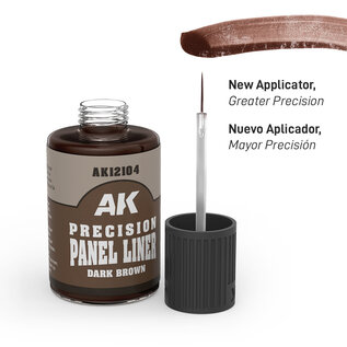 AK Interactive Precision Panel Liner Dark Brown