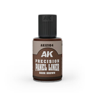 AK Interactive Precision Panel Liner Dark Brown