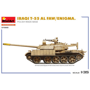 MiniArt Iraqi T-55 Al Faw / Enigma. Polish made Base - 1:35