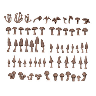 AK Interactive Basing Bits - Forest Mushrooms