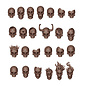 AK Interactive Basing Bits - Skulls