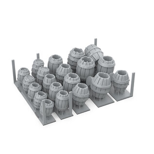 AK Interactive Basing Bits - Wood Barrels