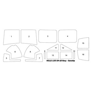 Trumpeter Bell UH-1B Huey "Gunship" - 1:35