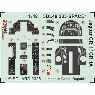 Eduard Jaguar GR.1 / GR.1A - Space 3D-Decals (Airfix-Kit) - 1:48