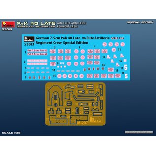 MiniArt German 7.5cm PaK 40 Late w/Elite Artillerie Regiment Crew. - Special Edition - 1:35