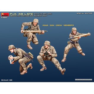 MiniArt German 7.5cm PaK 40 Late w/Elite Artillerie Regiment Crew. - Special Edition - 1:35