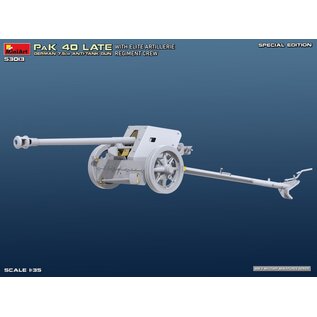 MiniArt German 7.5cm PaK 40 Late w/Elite Artillerie Regiment Crew. - Special Edition - 1:35