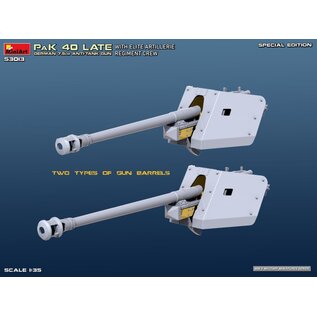 MiniArt German 7.5cm PaK 40 Late w/Elite Artillerie Regiment Crew. - Special Edition - 1:35