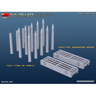 MiniArt German 7.5cm PaK 40 Late w/Elite Artillerie Regiment Crew. - Special Edition - 1:35