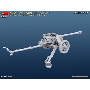 MiniArt German 7.5cm PaK 40 Late w/Elite Artillerie Regiment Crew. - Special Edition - 1:35