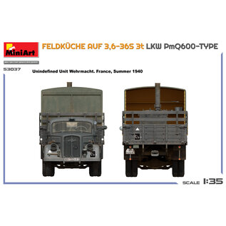 MiniArt Feldküche auf 3,6-36S 3t LKW PmQ600-Type - 1:35