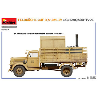 MiniArt Feldküche auf 3,6-36S 3t LKW PmQ600-Type - 1:35