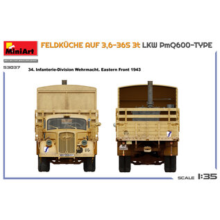 MiniArt Feldküche auf 3,6-36S 3t LKW PmQ600-Type - 1:35