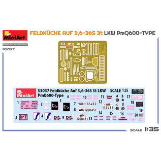 MiniArt Feldküche auf 3,6-36S 3t LKW PmQ600-Type - 1:35
