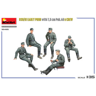 MiniArt Raupenschlepper Ost RSO/01 Early Production with 7,5cm Pak.40 & Crew - 1:35