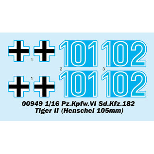 Trumpeter Sd.Kfz.182 Pz.Kpfw.VI Tiger II (Henschel 105mm) - 1:16