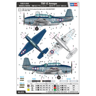 HobbyBoss Grumman TBF-1C Avenger - 1:72