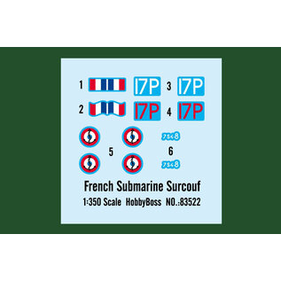 HobbyBoss French Submarine Surcouf - 1:350