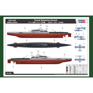 HobbyBoss French Submarine Surcouf - 1:350