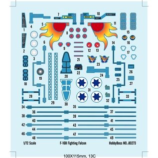 HobbyBoss General Dynamics F-16B Fighting Falcon - 1:72