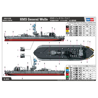 HobbyBoss HMS General Wolfe - 1:350