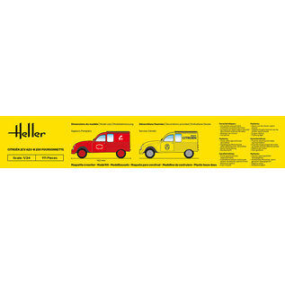 Heller Citroën 2CV AZU-B 250 Fourgonnette - 1:24