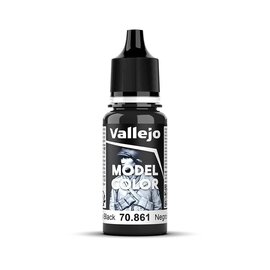 Vallejo Vallejo - Model Color - 861 - Tiefschwarz(Lack), 18 ml (Glossy Black), 17 ml