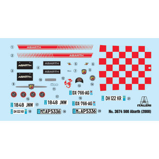 Italeri 500 Abarth 2008 - 1:24