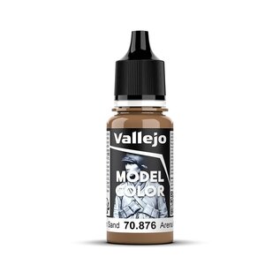 Vallejo Model Color - 876 - Sandgelb Dunkel (Brown Sand), 18 ml