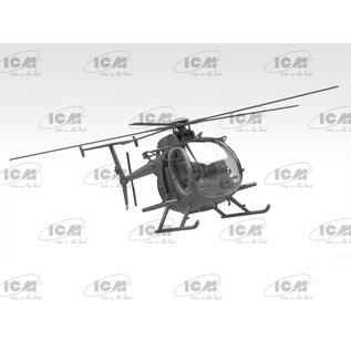 ICM Boeing (Hughes) MH-60J "Little Bird" - US Special Forces Helicopter - 1:48