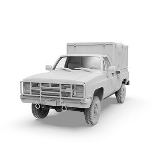 AK Interactive M1008 Troop Carrier with Tarp - 1:35