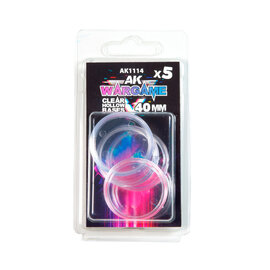 AK Interactive AK Interactive - Clear Hollow Bases 40mm - 5 Units