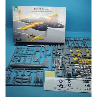 Fly Grumman F7F-2D Tigercat American drone control aircraft - 1:72