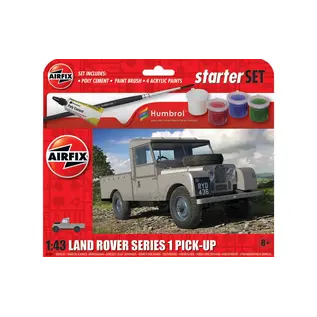 Airfix Starter Set - Land Rover Series 1 Pick-Up - 1:43
