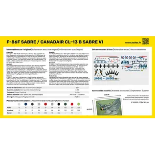 Heller Starter Kit - North American F-86F / Canadair CL.13 Sabre - 1:72